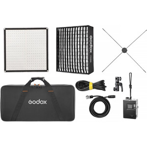 Godox - Godox KNOWLED F200R K1 Esnek RGB LED Işık 2×2, Softbox ve Grid Dahil