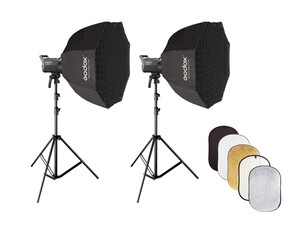 Godox - Godox LA-200D 2'li LED Video Işığı Kiti