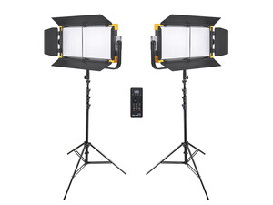 Godox - Godox LD150R 2'li RGB LED Panel Işık Kiti