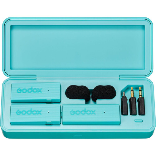 Godox MoveLink Mini Kablosuz Mikrofon Kit2 (Apple Uyumlu/Yeşil)