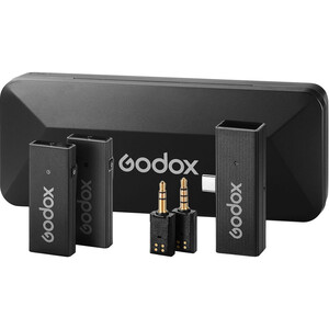 Godox MoveLink Mini Kablosuz Mikrofon Kit2 (Type-C Uyumlu/Siyah) - Thumbnail
