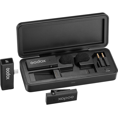 Godox MoveLink Mini Kablosuz Mikrofon Kit2 (Type-C Uyumlu/Siyah)