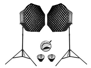 Godox - Godox SL60II D 60W Beyaz LED Video Işığı 2'li Kit