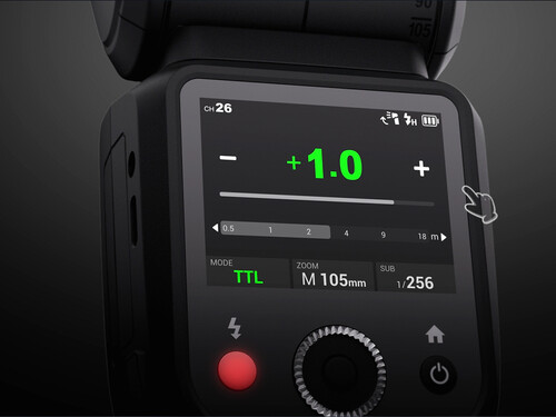 Godox V100 Yuvarlak Kafa Flaşı (Canon)