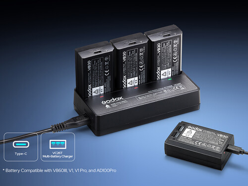 Godox V100 Yuvarlak Kafa Flaşı (FujiFilm)