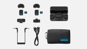 GoPro - GoPro Wireless Mic Complete Kit Kablosuz Yaka Mikrofonu (2 Verici + TRS Alıcı + USB-C Alıcı + Şarj Kutusu)