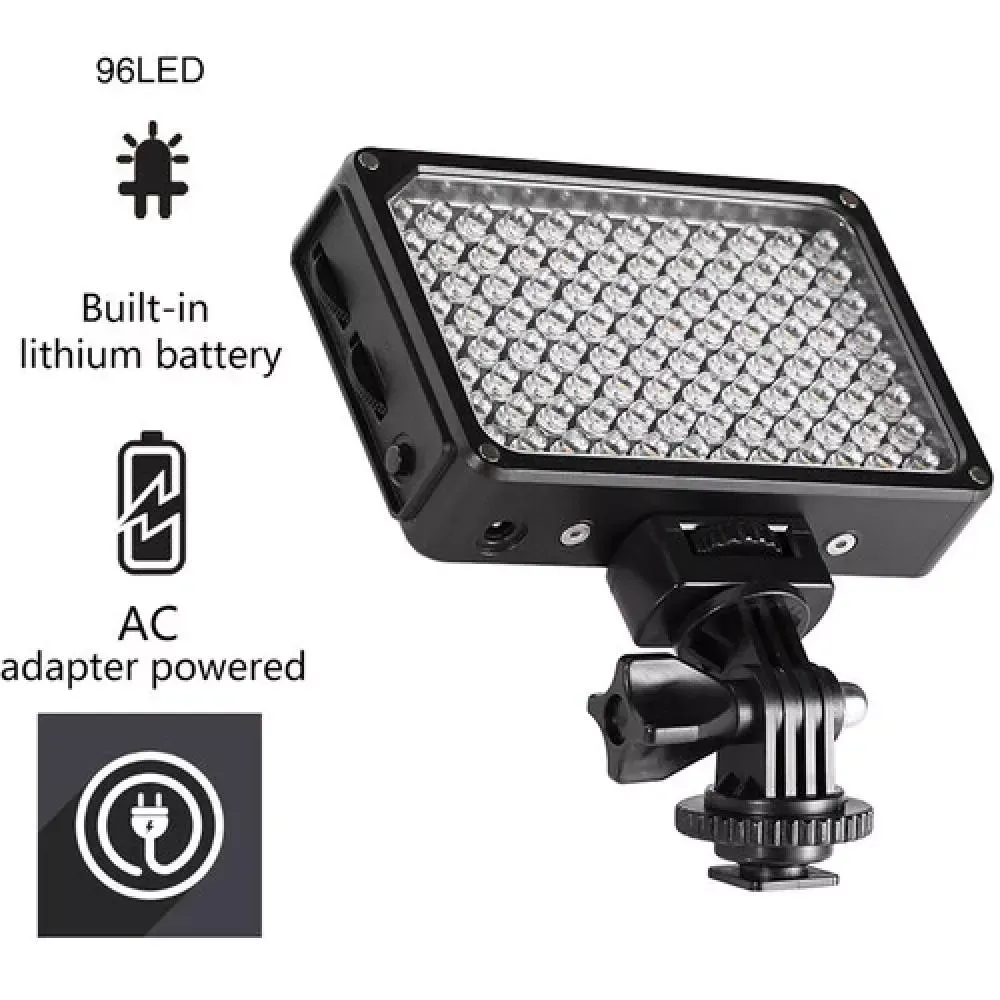 GVM 5S Bi-Color Kamera Üstü Dahili Akülü Mobil Led Işık (12x8cm)