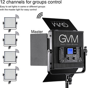 GVM 672S-B Bi-Color LED Video Işık 3'lü Set - Thumbnail