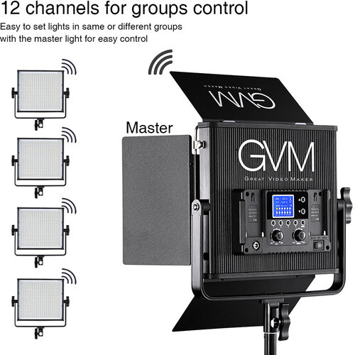 GVM 672S-B Bi-Color LED Video Işık 3'lü Set