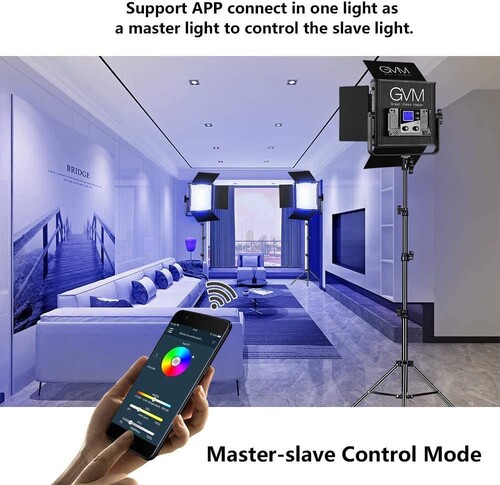 GVM 880RS Bi-Color & RGB LED Panel Video Işık 3'lü Set