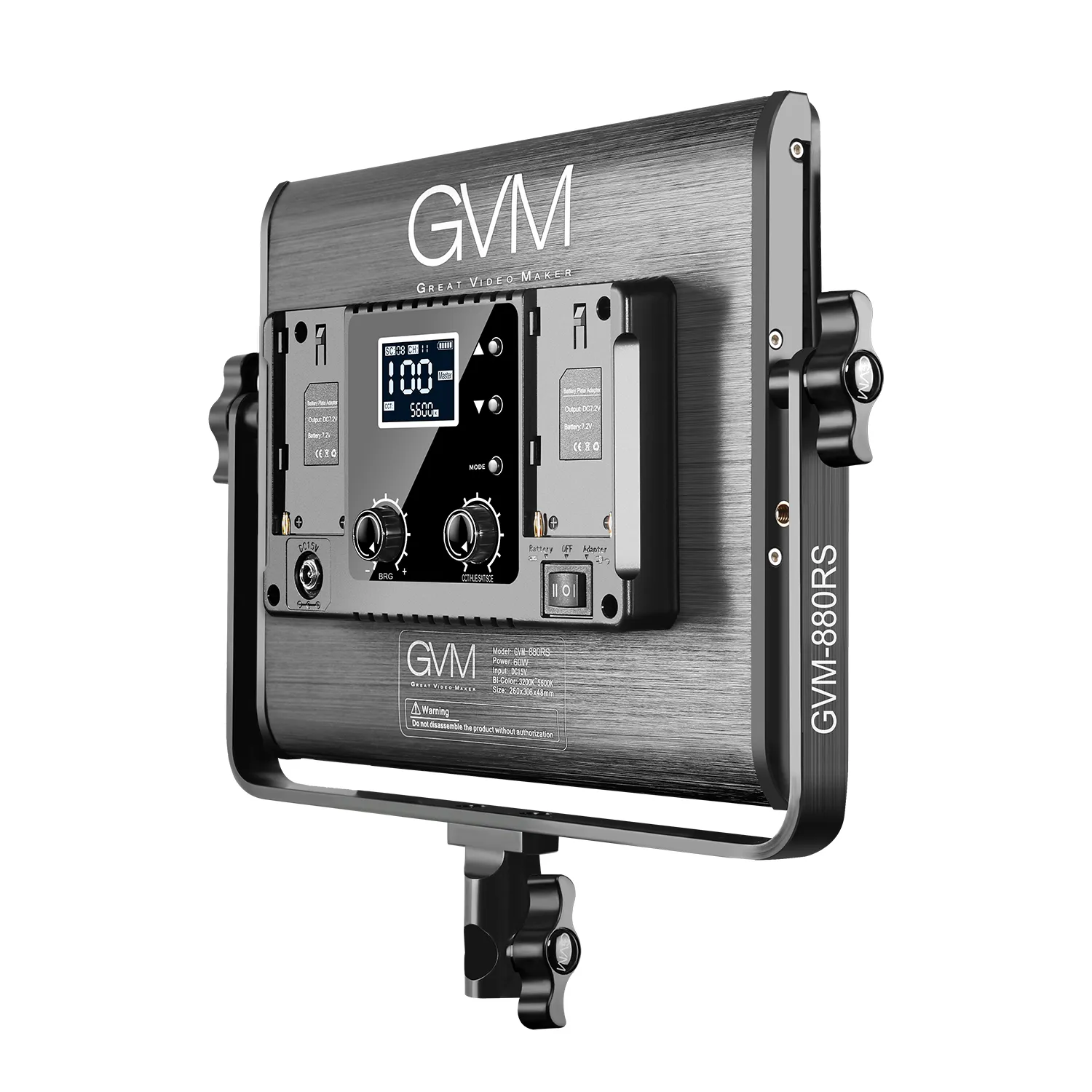 GVM 880RS RGB LED Video Light Studio 2-Video-Light-Kit - Thumbnail