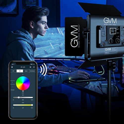 GVM 880RS RGB LED Video Light Studio 2-Video-Light-Kit