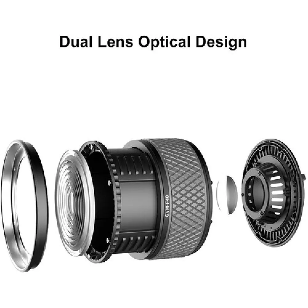 GVM F40 Fresnel Attachment for LED Light Spotlight