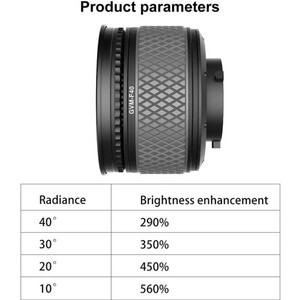 GVM F40 Fresnel Attachment for LED Light Spotlight - Thumbnail