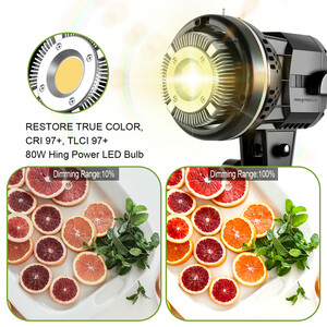 GVM P80S-2D 80W Lantern Softbox'lı Spot Led Işık Seti - Thumbnail