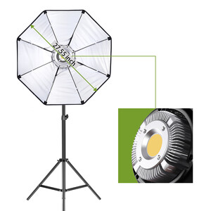 GVM P80S-2D 80W Softbox'lı Spot Led Işık 2'li Set - Thumbnail