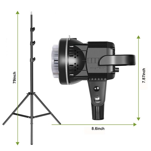 GVM P80S 80W Yüksek Güçlü Softbox'lı LED Işık Seti