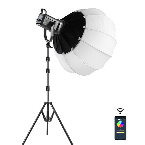 GVM PR150R Bi-Color & RGB Lantern Softbox Üçlü Video Işık Seti