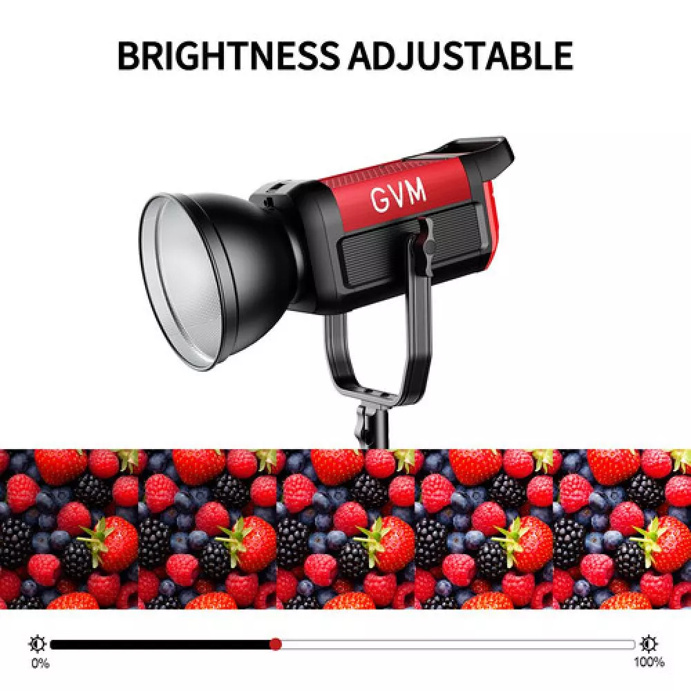 GVM Pro SD200B Bi-Color LED Video Spotlight COB Monolight with Lantern Softbox- Set 2 - Thumbnail
