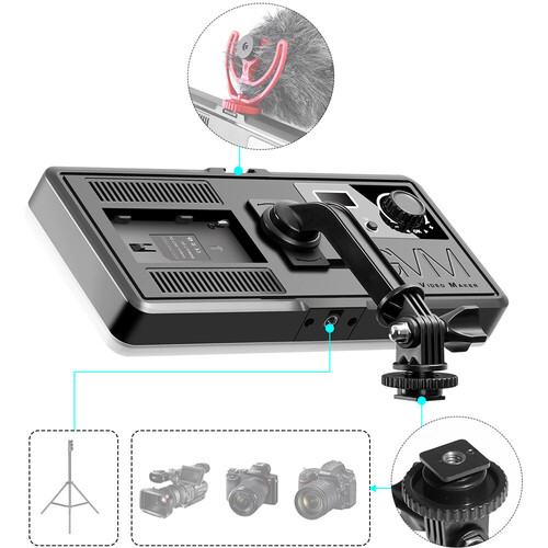 GVM RGB20W1L Kamera Üstü RGB Led Video Işığı