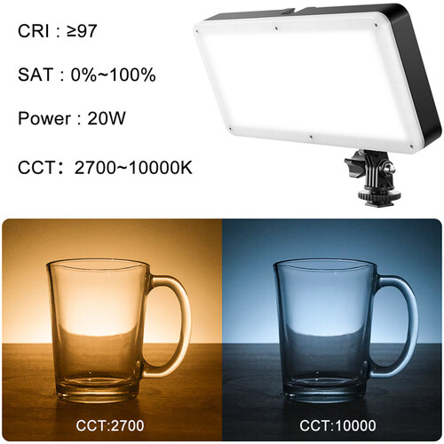 GVM RGB20W1L Kamera Üstü RGB Led Video Işığı