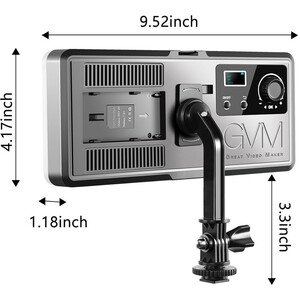 GVM RGB20W1L Kamera Üstü RGB Led Video Işığı - Thumbnail