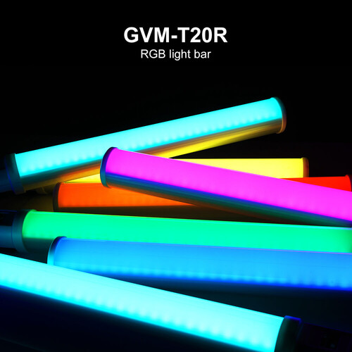 GVM T20R İkili RGB Tüp Işık Kiti