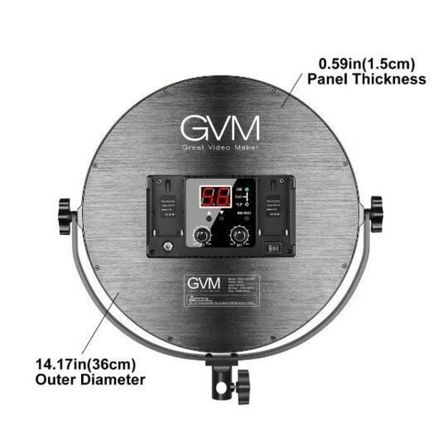 GVM Y60D256 Bi-Color LED Video Işığı İkili Ayaklı Kit