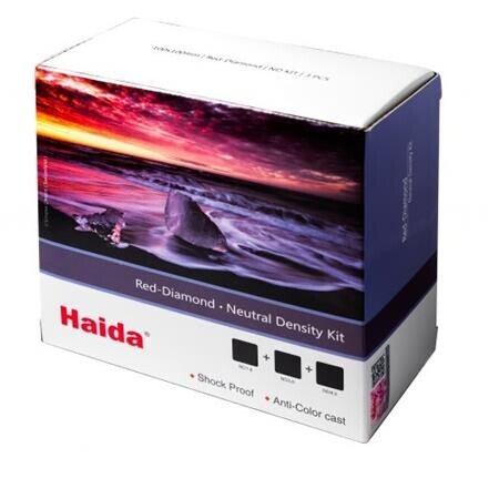 Haida 100x100mm Red-Diamond ND Filtre Kit (ND1.8-ND3.0-ND4.5) - HD4311