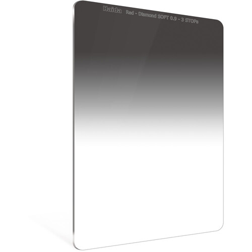 Haida 100x150mm Red Diamond Soft-Edge Graduated ND 0.9 Filtre (3-Stop) - HD4277