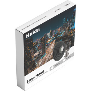 Haida - Haida 70-90mm Yansıma Önleyici Katlanabilir Silikon Parasoley - HD4571 (1)
