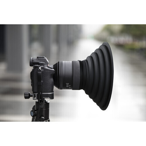 Haida 70-90mm Yansıma Önleyici Katlanabilir Silikon Parasoley - HD4571