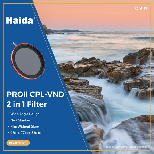 Haida 72mm Pro II CPL-VND 2in1 Filtre - HD4781