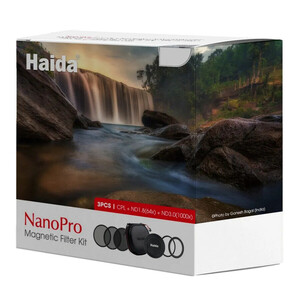 Haida 77mm NanoPro Magnetic Filtre Seti (CPL ND1.8 ND3.0) - HD4670 - Thumbnail