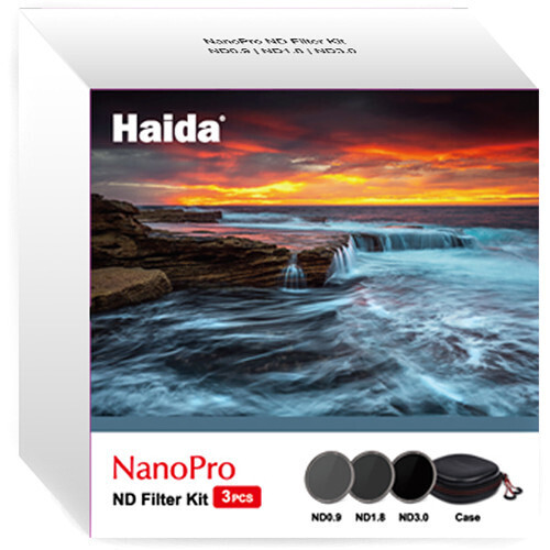 Haida 77mm NanoPro MC ND 0.9, 1.8, 3.0 Filtre Kit (3, 6, 10-Stop) - HD4501