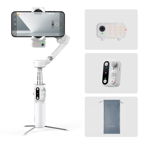 Hohem iSteady V3 3 Eksenli Telefon Gimbal (Beyaz)