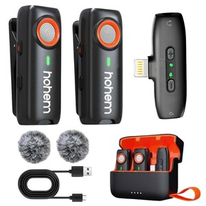Hohem - Hohem MIC-01 Wireless 2 Kişilik Yaka Mikrofonu (Lightning)
