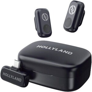 Hollyland - Hollyland LARK A1 Duo Type-C Kablosuz Yaka Mikrofonu Sistemi (Siyah)
