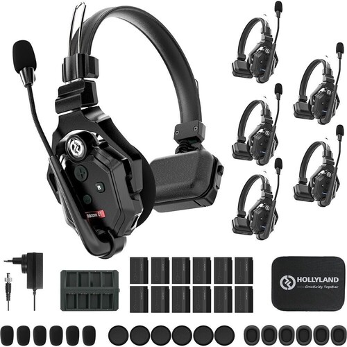 Hollyland Solidcom C1-6S Kablosuz Intercom Sistemi (6 Kullanıcı)