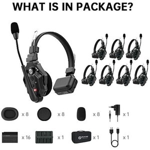 Hollyland Solidcom C1-8S Kablosuz Intercom Sistemi (8 Kullanıcı) - Thumbnail