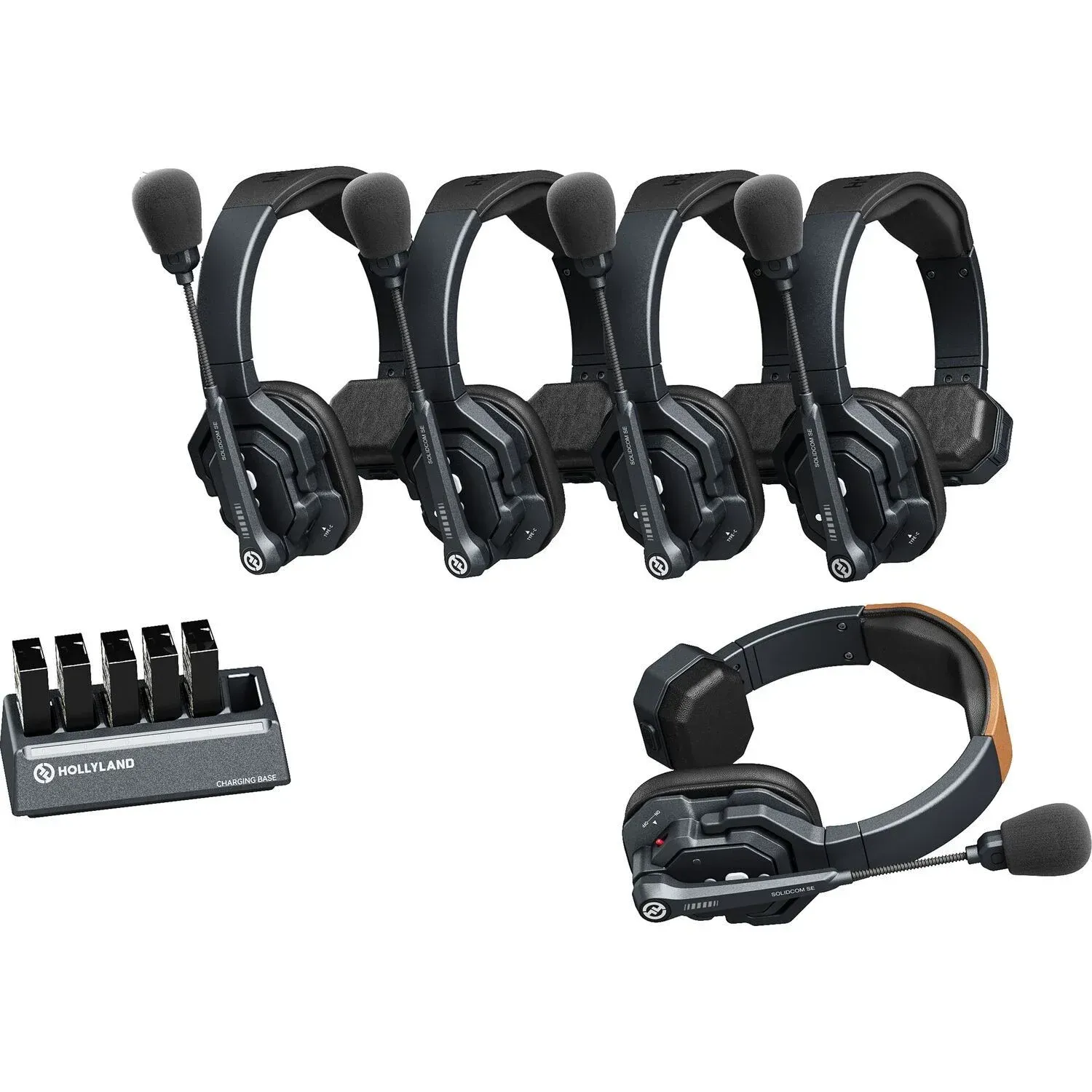 Hollyland Solidcom SE-5S Kablosuz Intercom Sistemi Global Version (5 Kullanıcı)