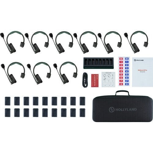 Hollyland Solidcom SE Pro-9S Full Duplex Headset Intercom (9 Kişilik)