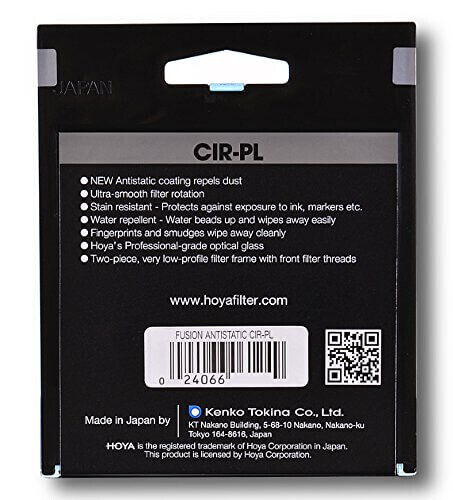 Hoya 82mm Fusion Antistatic Circular Polarize Filtre