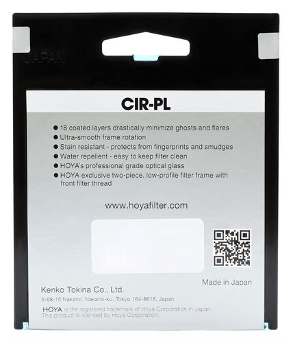 Hoya Fusion One Circular Polarize 72mm Filtre