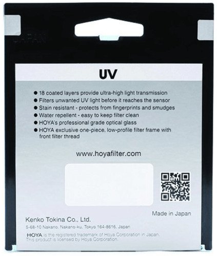 Hoya Fusion One UV 58mm Filtre