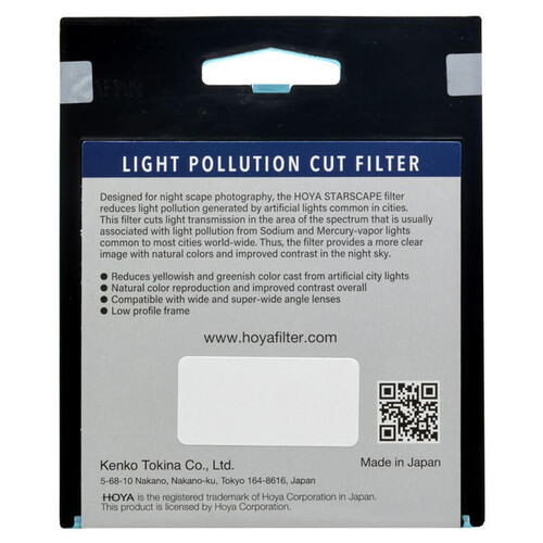 Hoya Starscape Light Pollution Cut 82mm Filtre