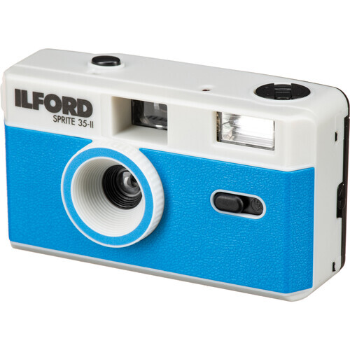 ILFORD Sprite 35-II 35mm Film Kamera (Gümüş & Mavi)
