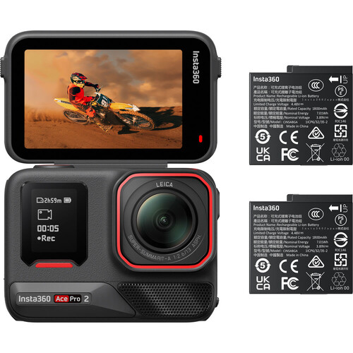 Insta360 Ace Pro 2 Aksiyon Kamera Dual Battery Bundle