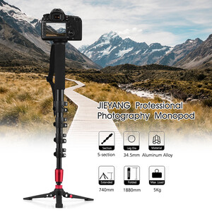 Jieyang JY0516B Kilit Mandallı Profesyonel Monopod - Thumbnail
