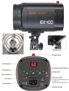 JINBEI 400Watt 3'lü Paraflaş Seti - Thumbnail
